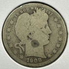 1908-D 25C Barber Quarter (89237)