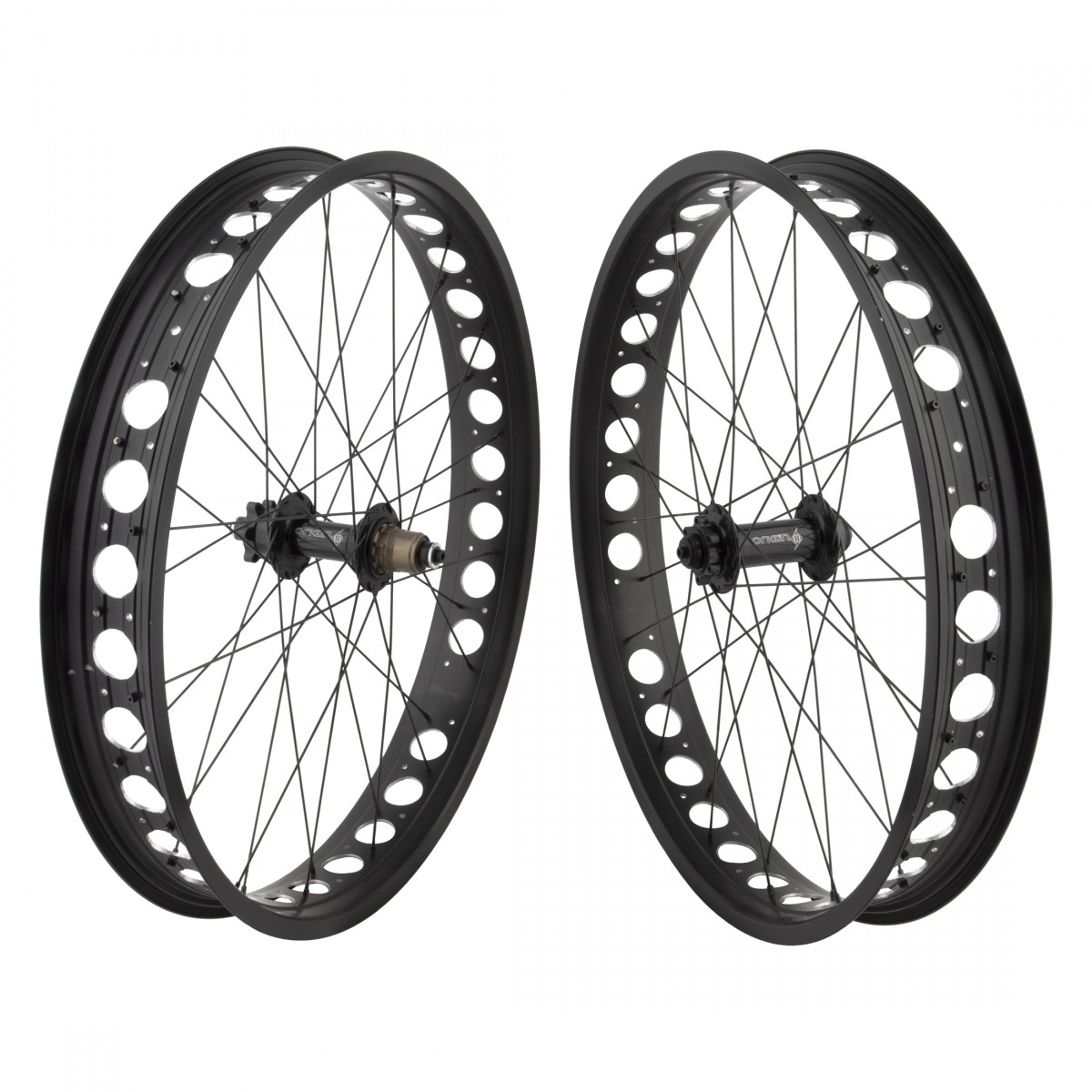 26" Alloy Fat Bike Disc Wheel Set - 11-Speed, Sealed Hub, 74