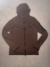 Brown Nike Men's Tech Fleece Full-Zip Windrunner Hoodie Size Medium