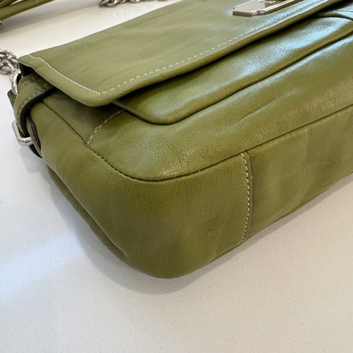Coach Chelsea Leder Flap Bag Rare Pilot Limited Edition 17825 Olivgrün - Bild 10 von 13