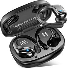 Wireless Earbuds, Sport Bluetooth 5.4 Headphones 2026 New Bluetooth Earbuds
