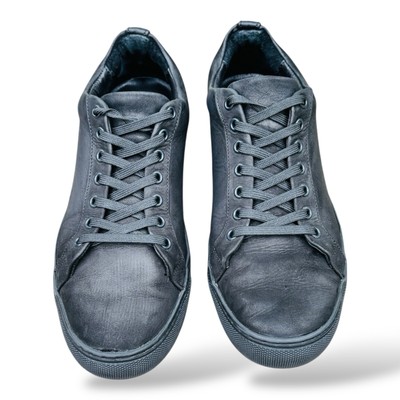 Thursday Everyday Mens 8 Leather Triple Black Premier Low Top Sneakers Walking