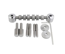 Guyker Stainless Steel Space Control Adjustable Roller Guitar Bridge Electric...
