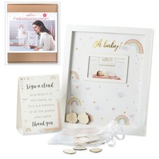 Kate Aspen Boho Rainbow Baby Shower Guest Book Alternative - Keepsake