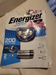 New  Energizer Vision Headlamp 200 Lumens   Headlight 