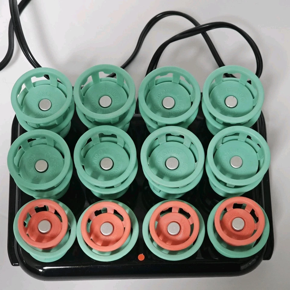 Vintage Clairol Lock 'n Roll BT-1 1989 rizadores de pelo calientes rodillos auto clip tamaño 2 Foto 2 de 4