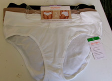 Three warner's Hipsters underwear Size 7 Style RU4403P Beige White Black