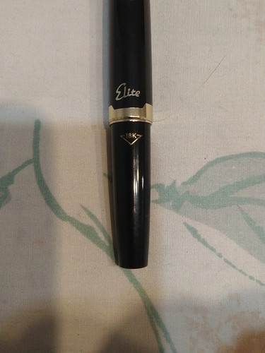 Pilot Elite Black Cap, Barrel 18k Gold Extra Fine Point Nib Fountain Pen - Picture 6 of 11