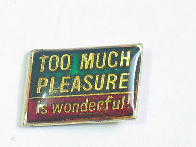 Too Much Pleasure Is wonderful Sayings pin