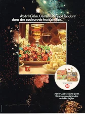 PUBLICITE ADVERTISING 024   1974   LA VACHE QUI RIT   les APERIT-CUBES