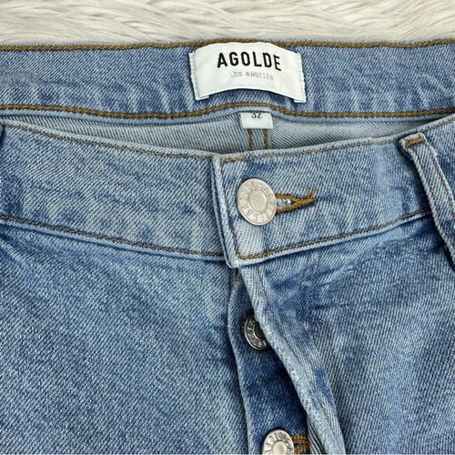 AGOLDE Damen Blame NICO High Rise Slim Fit Button-Fly Designer Jeans W32 /L27 - Bild 5 von 11