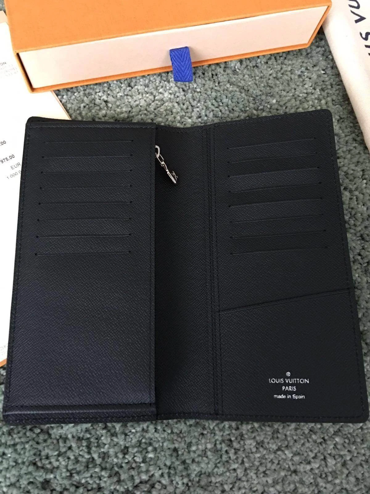 Louis Vuitton x Supreme EPI Wallet Black, Neu