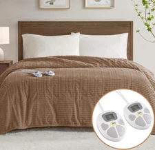 Serta Corded Plush Heated Blanket NWT