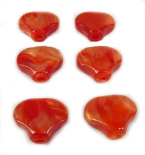 Guitar button peg key Red-Orange color Acrylic 6ps FR13R