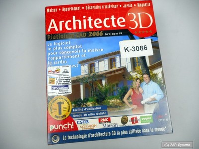 Architecte 3D Platinium CAD 2006 - DVD-ROM avec 1 Cédérom, for Windows, FRANZ.