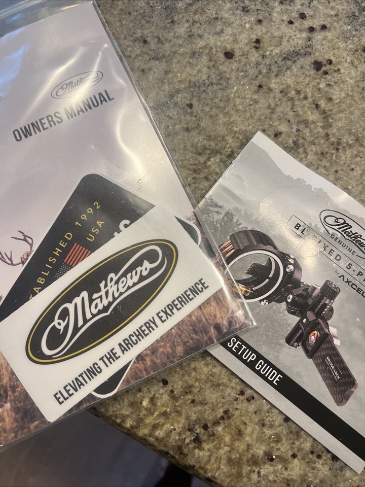 NEW Mathews 5 Pin BridgeLock Bow Sight Right Hand .019 by Axcel