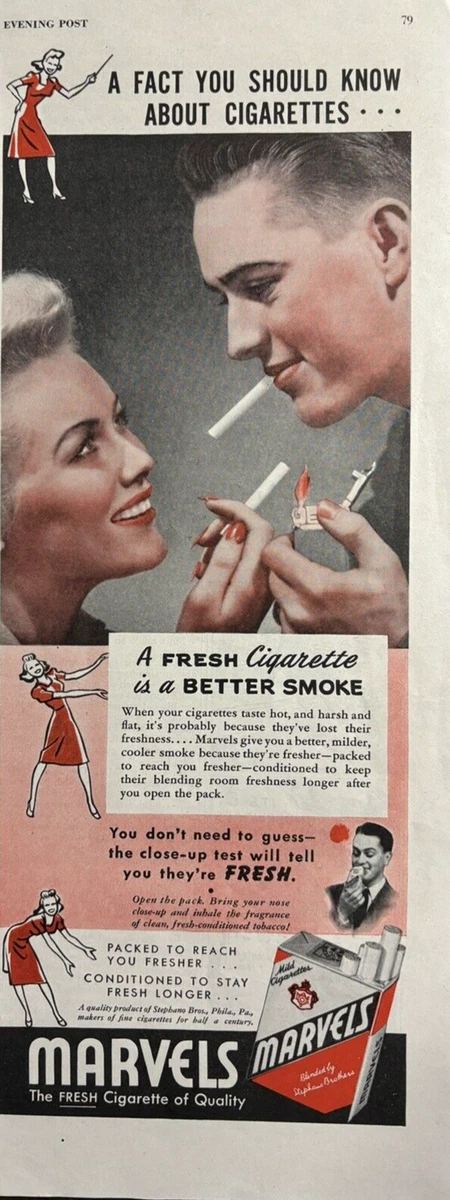 Marvels Collectible Tobacco Cigarettes for sale