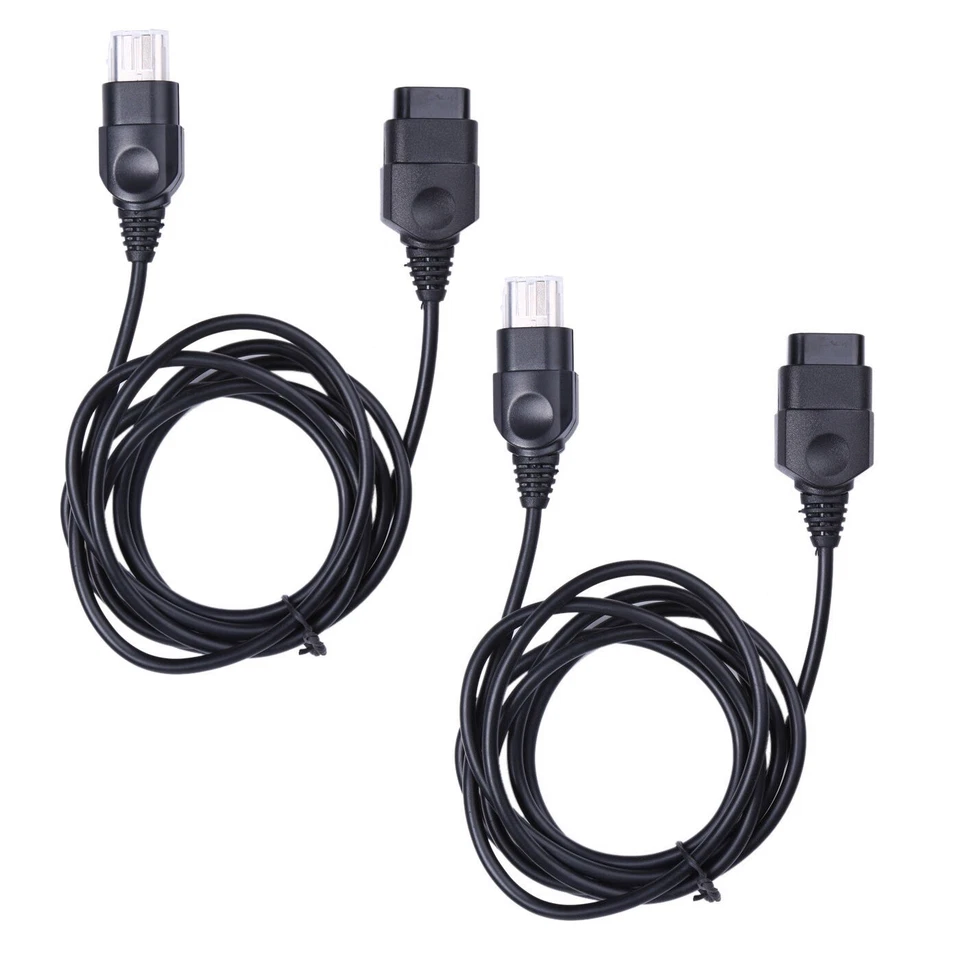 2x 1.8m Controller Extension Cable For Original XBOX Game Control Joypad