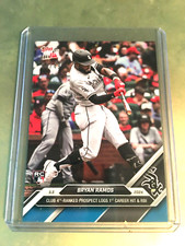 2024 TOPPS NOW 160 BRYAN RAMOS WHITE SOX RC FIRST MLB  HIT BLUE NUMBERED 04/49