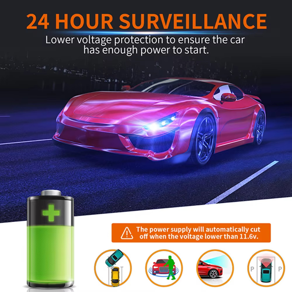 Hardwire Kit 3.5m Mini USB Type-c Caricabatteria 5v/2.5a per Dash Cam 24H - Miniatura 7