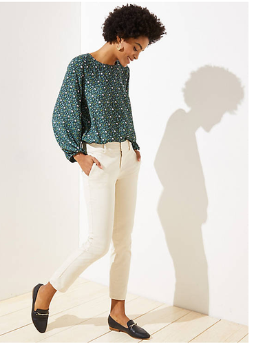 Roll Cuff Girlfriend Tan Chinos 
