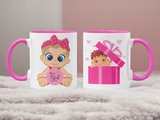 New Born Child Gift, It's a Girl Coffee Mug, Gift for Mother, Gift for Father