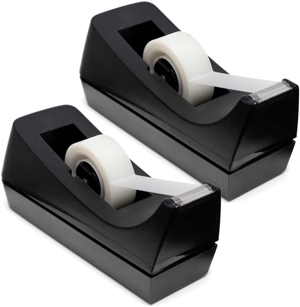 Desktop Tape Dispenser - Non-Skid Base - Weighted Tape Roll Dispenser - Perfect-image