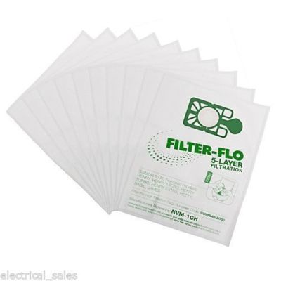 FITS NUMATIC HENRY HETTY HVR200 NVM-1CH MICROFIBRE CLOTH DUST BAG x10 pmd