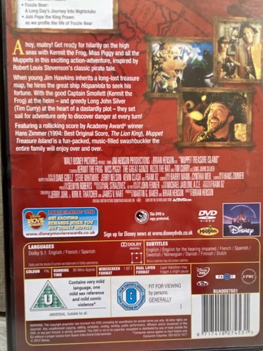 5 The Muppets DVDs Treasure Island Wizard of OZ Xmas Carol Great Caper 7hrs+ - Picture 10 of 11