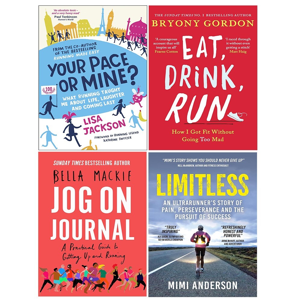 Your Pace or Mine, Eat,Drink,Run,Jog on Journal Bella Mack,Limitless 4 Books Set