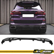 Fits 19-25 BMW G05 X5 M Sport Gloss Black Rear Bumper Lip Diffuser MP Style PP