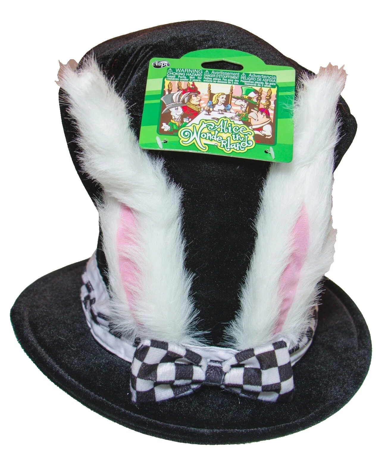 Disfraz de terciopelo blanco Sombreros de copa