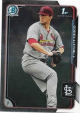 2015 Bowman Chrome Prospects  COREY LITTRELL #to/499  - CARDINALS - #BCP53
