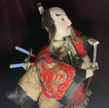 AUTÉNTICO GUERRERO SAMURAI FEROZ EDO TAKEDA*GOFUN*KATANA*ESPADA*SEDA CON BORDADO DORADO