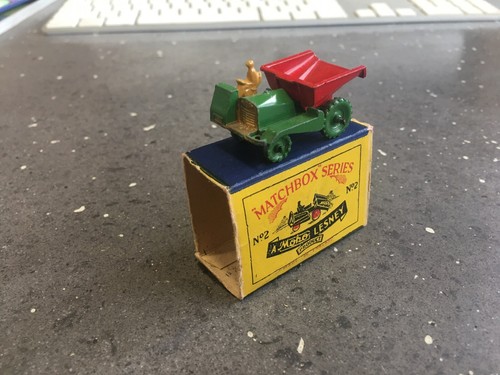Models - Rare Vintage Matchbox Series Moko Lesney No.19 MG A Sports Car Die Cast Boxed