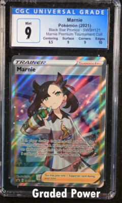 Promo Marnie CGC 9 Holo (6166) SWSH121 Pokemon | eBay