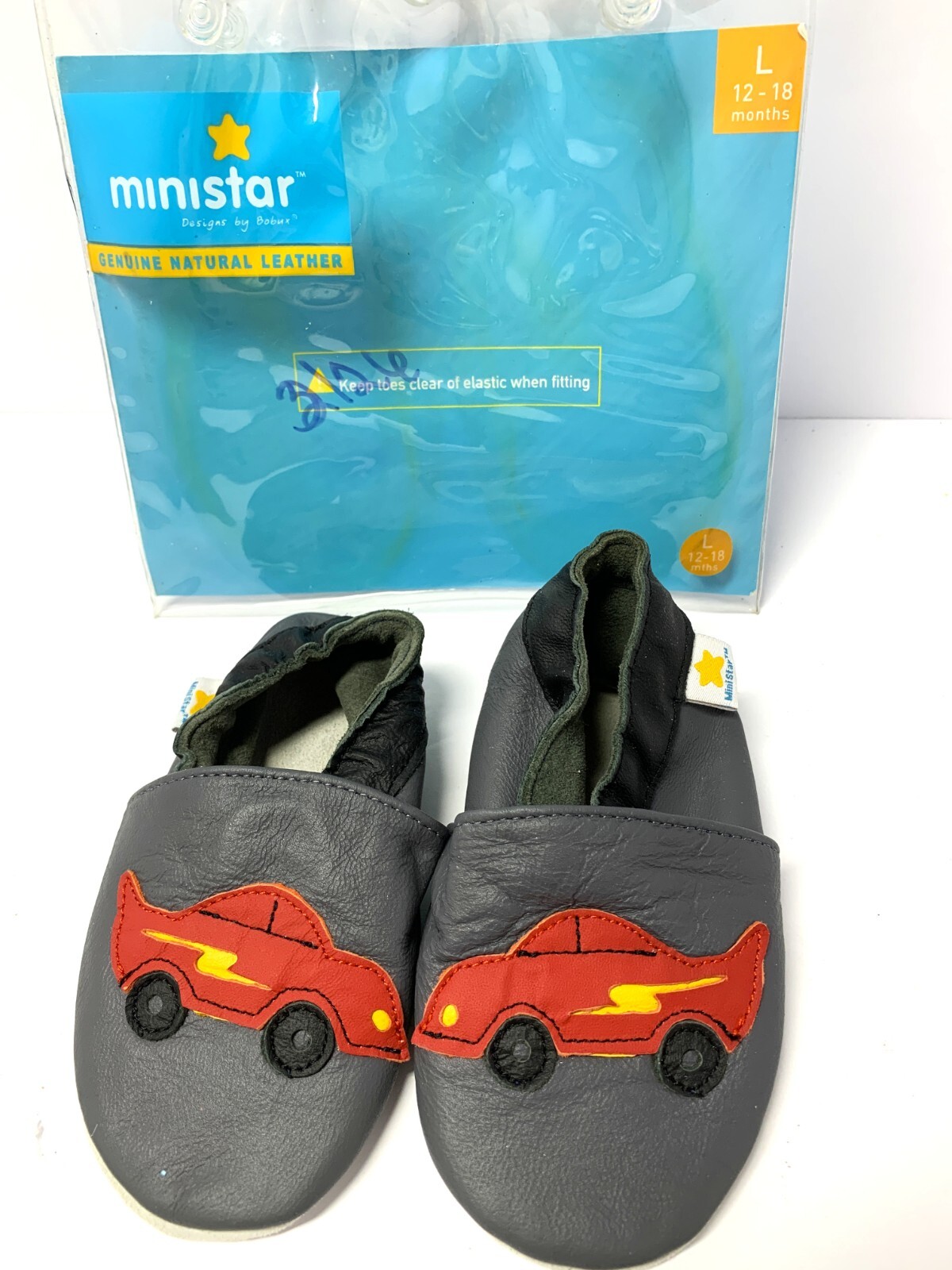 Gray Sz L 12-18 Months Soft Sole Infant Car