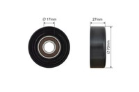 NTY Spannrolle Keilrippenriemen FÜR Nissan Juke F15 1.6 1.6 DIG-T 1.6 DIG-T