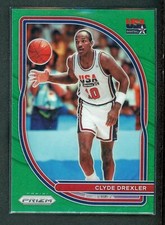 2020-21 Clyde Drexler Panini Prizm Green USA Team 