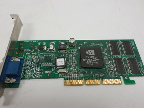 Compaq GeForce2 MX200 64MB VGA TV/Out AGP Card MS-8839 64MB 4x AGP Video Card - Picture 2 of 6