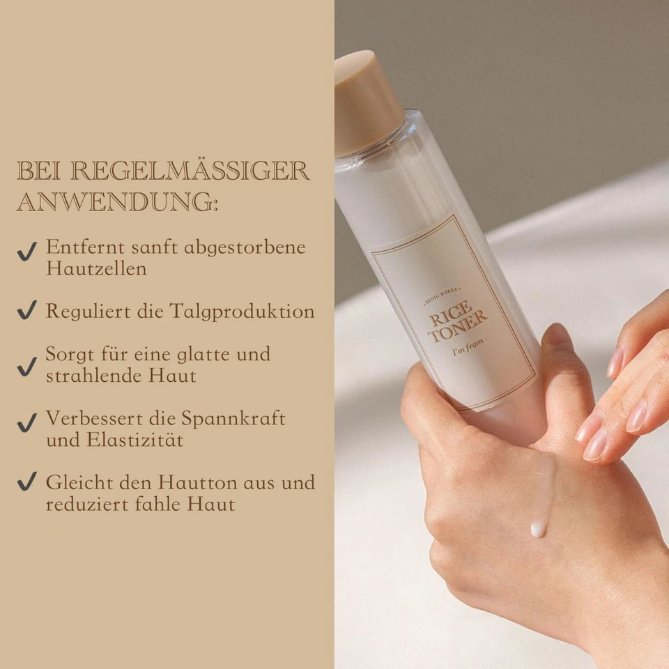 Rice Toner Facial Toner Moisture Anti-Aging Vegan Alcohol Free Fragrance Free - Image 2 of 4