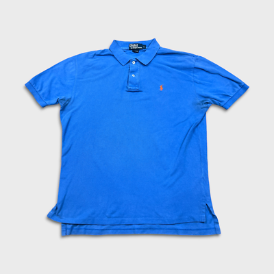 Vintage 90s Polo Ralph Lauren Shirt Mens Large Blue Pony Preppy