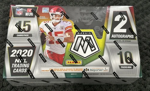 2020 NFL Panini Mosaic Football Sealed Hobby Box 2 Autographs FREE SHIPPING