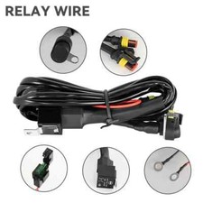 Motorcycle Fog Light Wiring Harness LED Lamp Headlamp Refit Relay Wire Spotlight