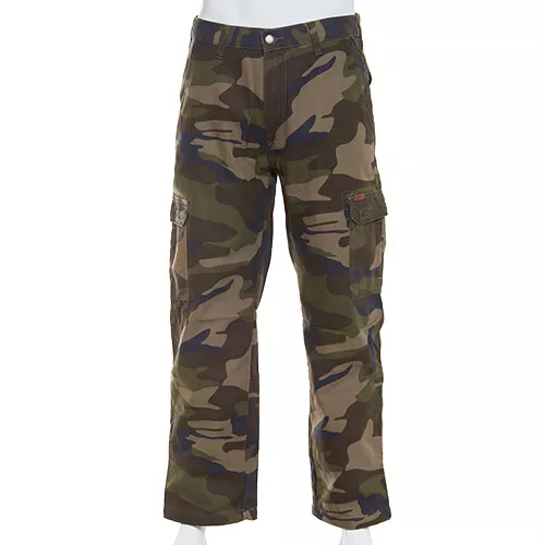 NEW Stanley mens 36 x 30 Fleece Lined Camo Canvas Cargo Pants workwear