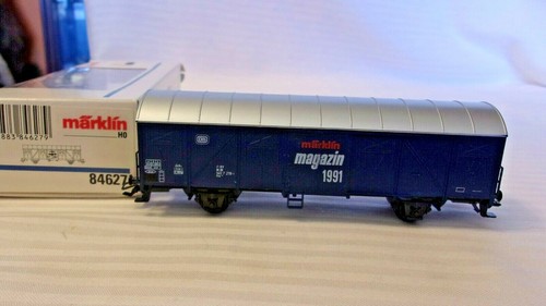 HO Scale Marklin #84627 Marklin Magazine Box Car 1991 European, Blue BNOS - Picture 3 of 3