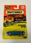 Vintage Matchbox #28 Super Fast Blue Mitsubishi 3000GT Spyder (T31)