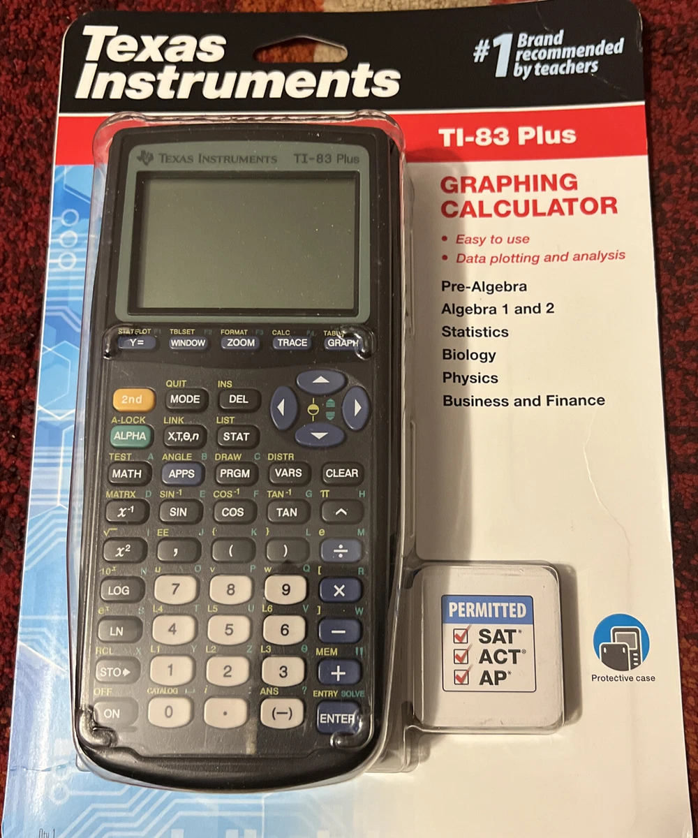 Texas Instruments TI-83 Plus Graphing Calculator - Black (83PL/TBL