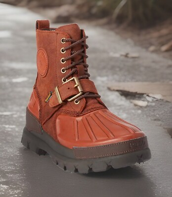POLO Ralph Lauren Brown Oslo RRL Waterproof Boots Mens 13