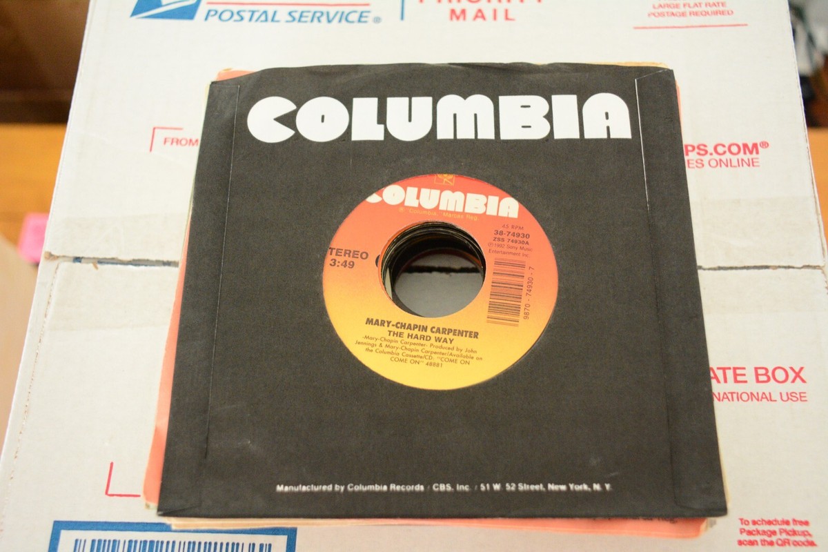 レコード26枚 MARY CHAPIN CARPENTER - THE HARD WAY / GOODBYE AGAIN - 45 RPM 7